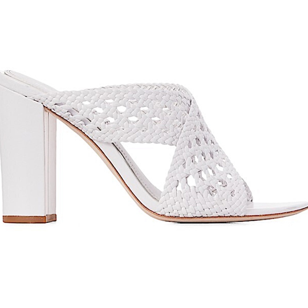 Paige Noel Woven Leather Mules